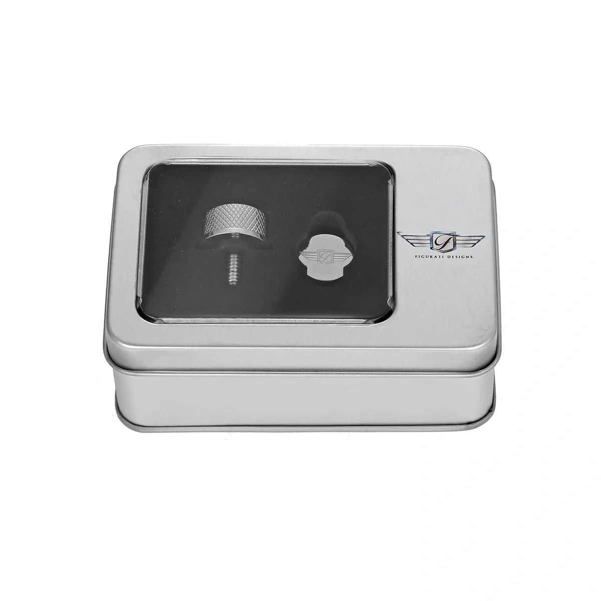 Stainless-Steel Figurati Designs Logo Seat Screw