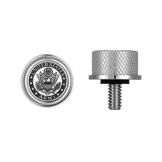 Tornillo de asiento personalizado de acero inoxidable con licencia oficial del ejército de EE. UU.
