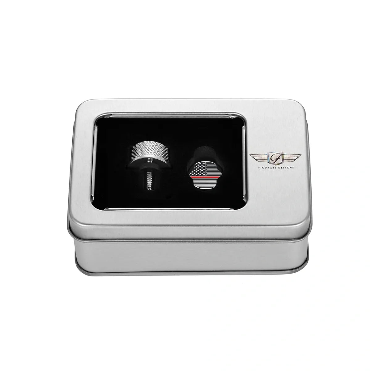 Stainless-Steel Red Line American Flag Seat Screw