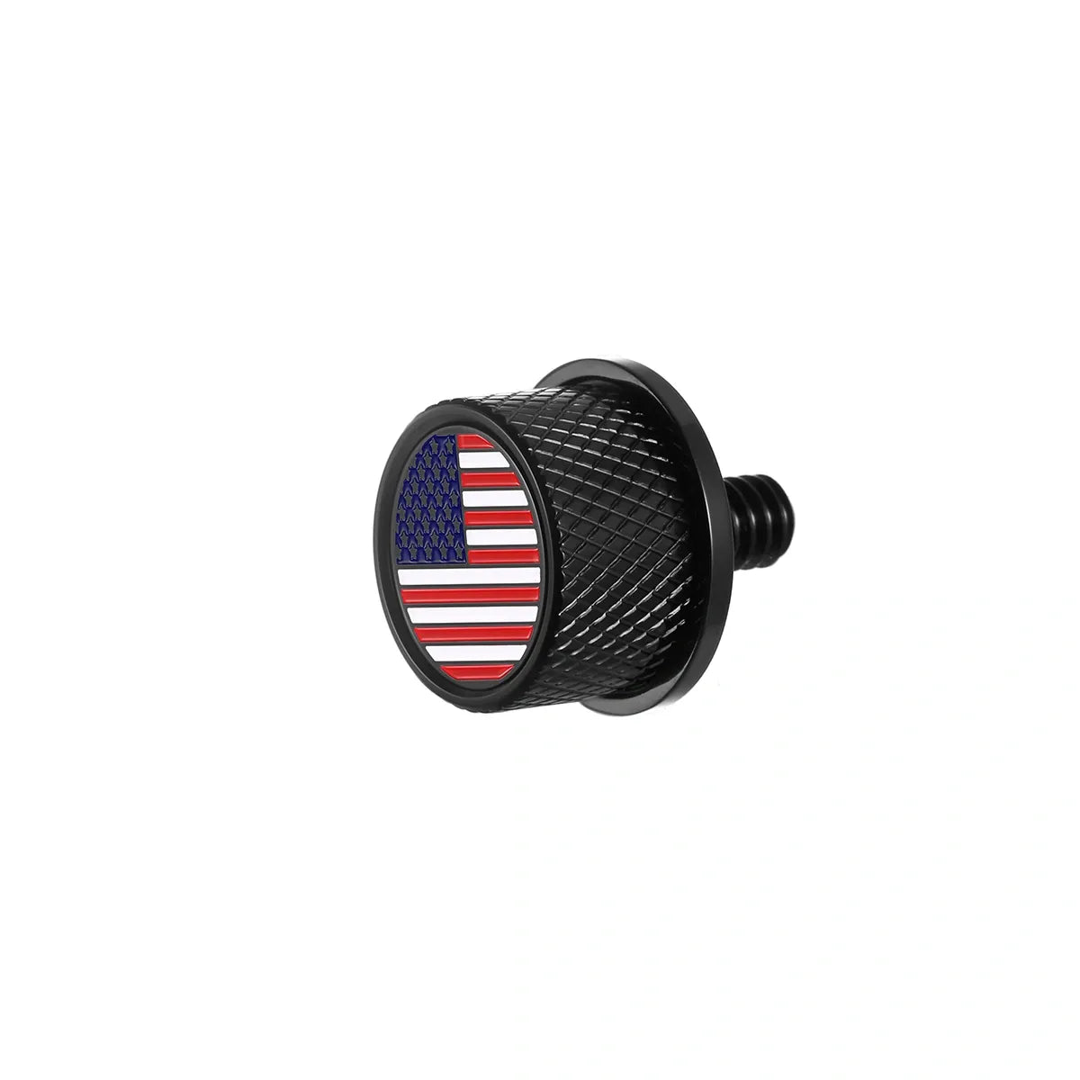 Stainless-Steel in Black Red White & Blue American Flag Seat Screw