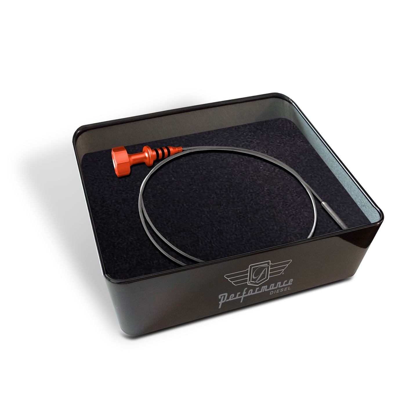 Performance Magnetic Engine Oil Dipstick for RAM 6.7L Cummins Turbo Diesel I6 - Curved Orange