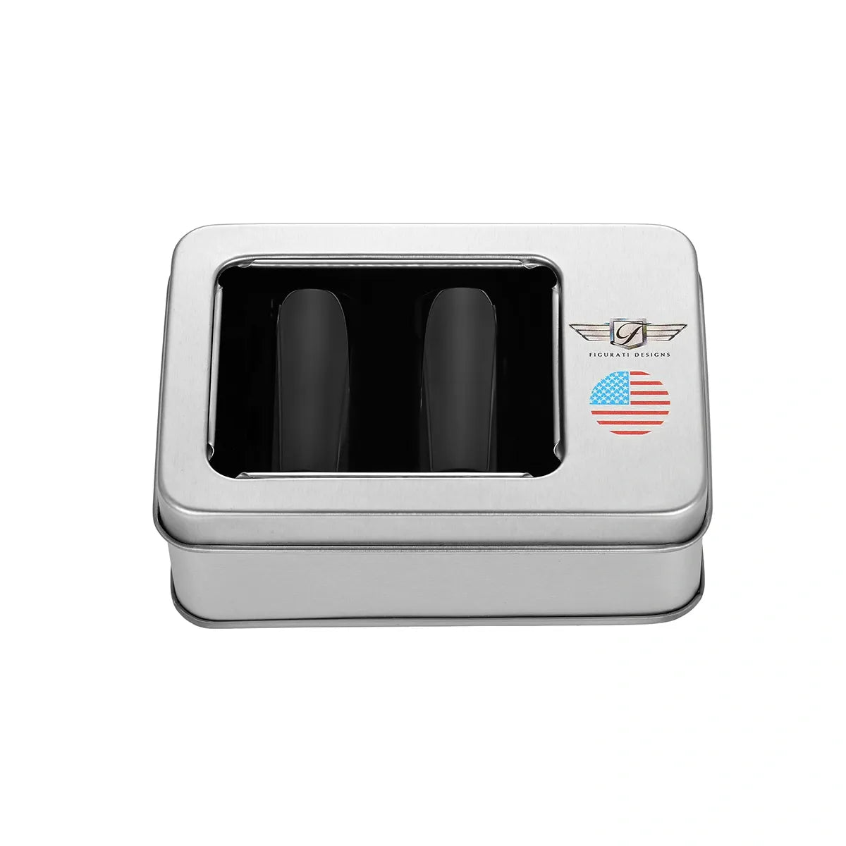 Harley-Davidson Stainless-Steel Black Red White & Blue American Flag Docking Covers