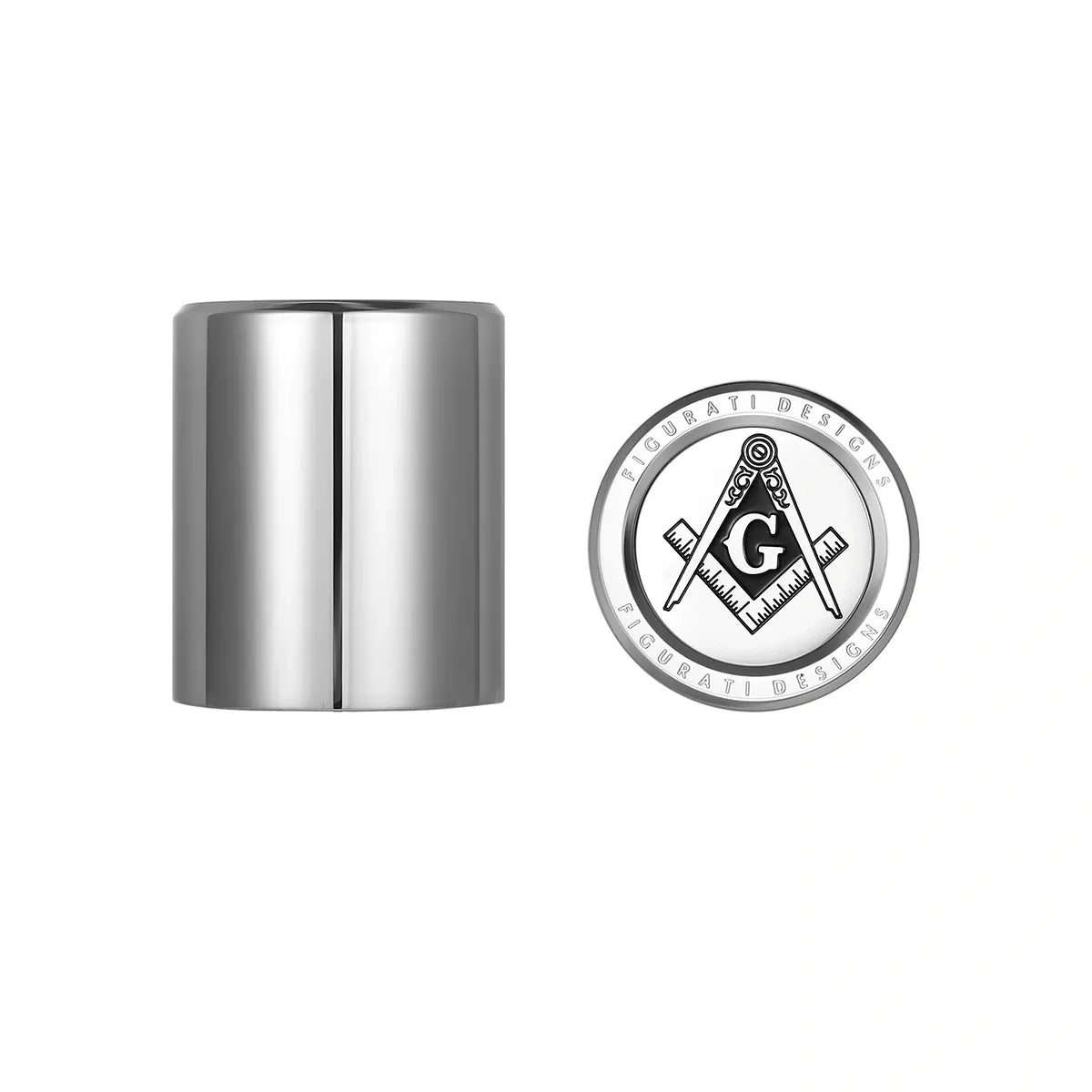 Harley-Davidson Stainless-Steel Masonic Emblem Docking Hardware