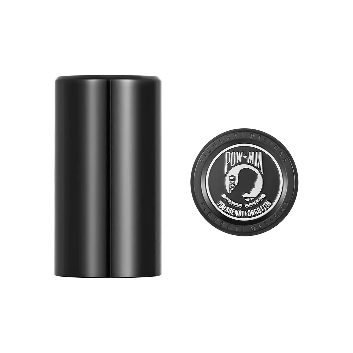 Hardware de acoplamiento Harley-Davidson de acero inoxidable en negro POW MIA