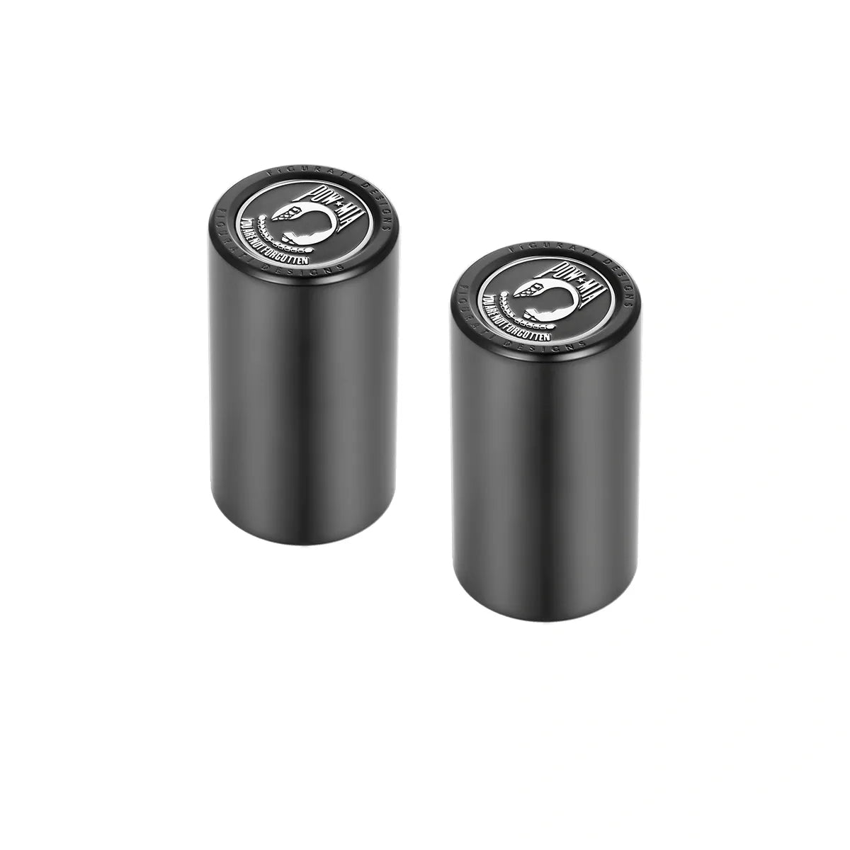 Hardware de acoplamiento Harley-Davidson de acero inoxidable en negro POW MIA