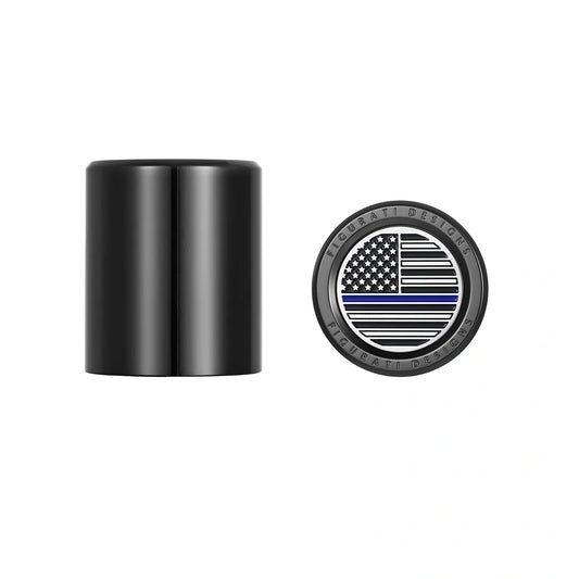 Harley-Davidson Stainless-Steel Blue Line American Flag Docking Covers
