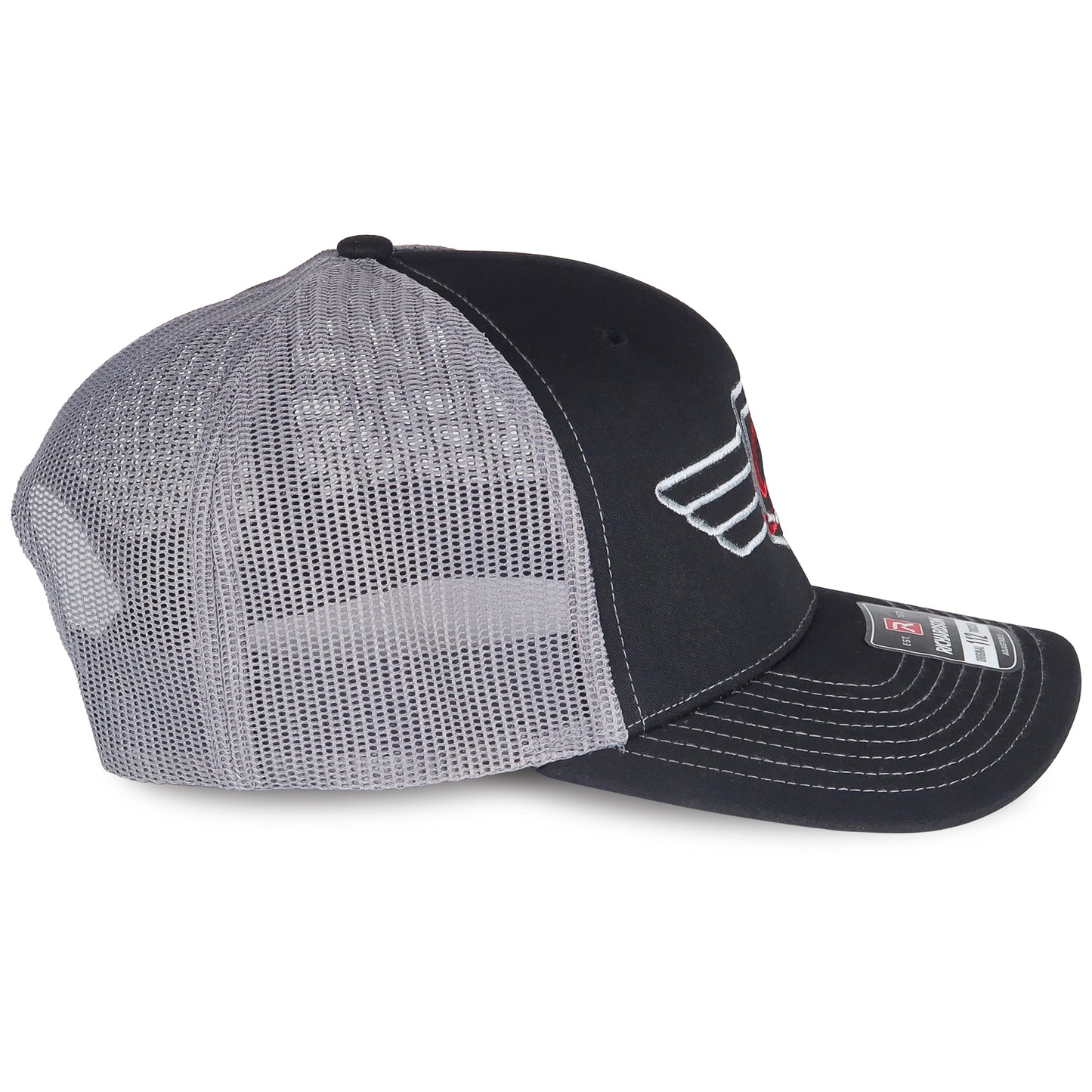 Figurati Designs Performance Trucker Hat - Silver & Red