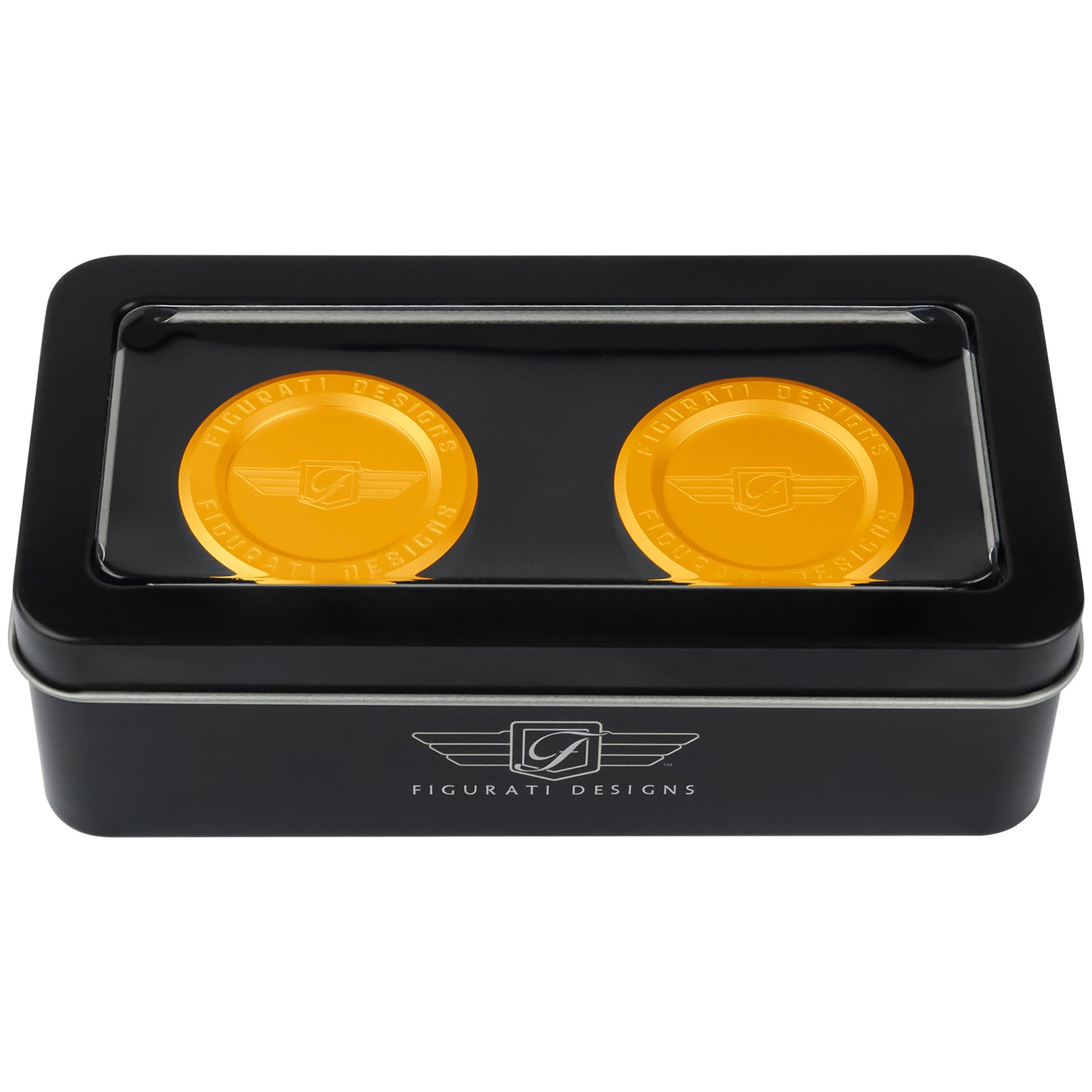 Performance Aluminum Front Axle Nut Covers - Gold