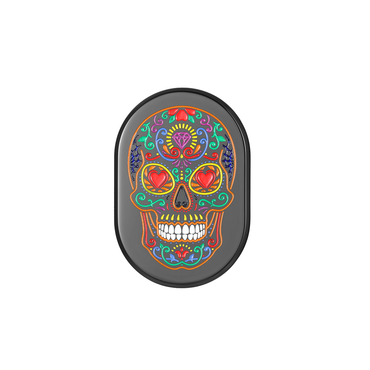 Cubierta de calavera de azúcar para antena negra Harley-Davidson