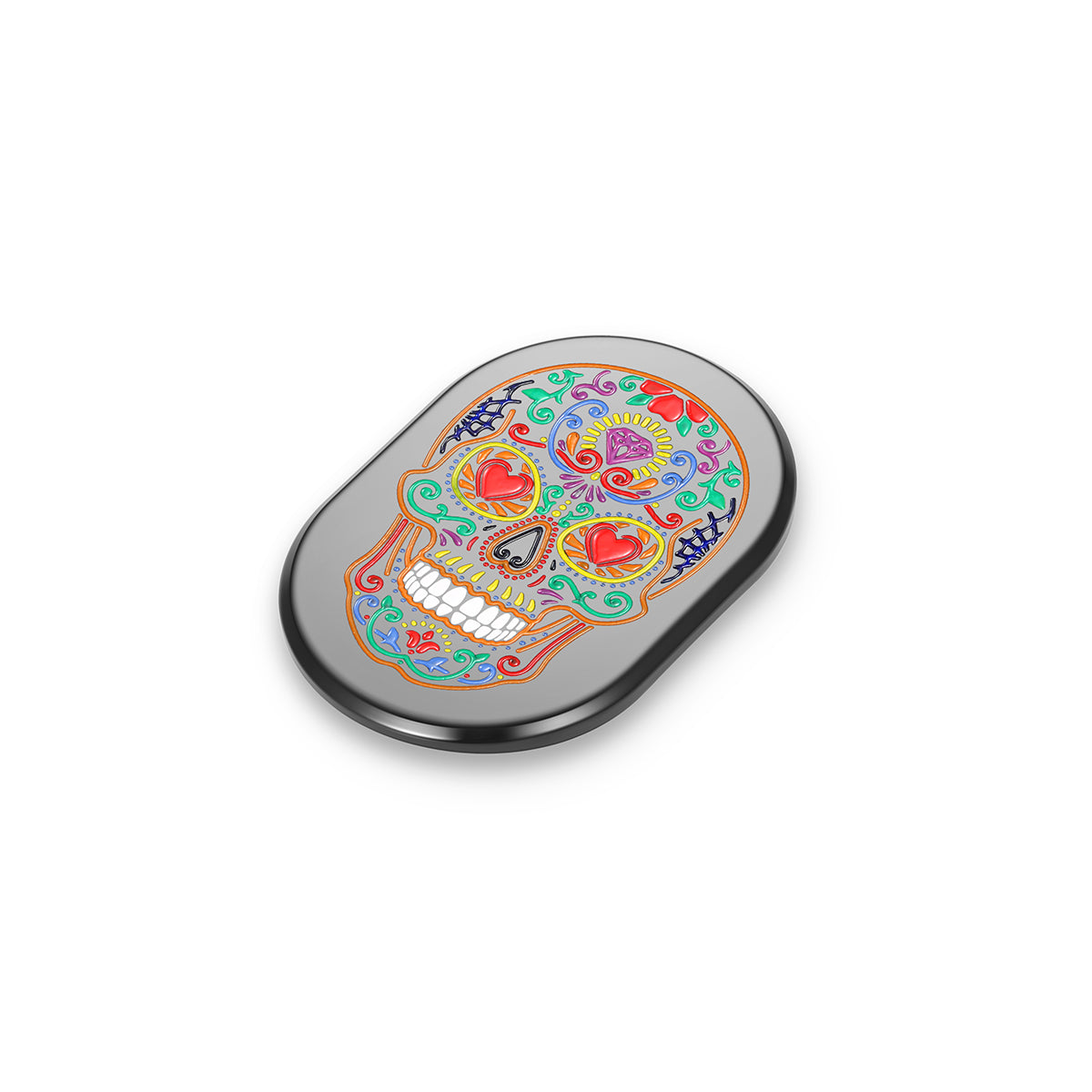 Cubierta de calavera de azúcar para antena negra Harley-Davidson