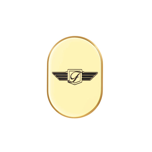 Harley-Davidson Gold FD Logo Blk. Antenna Cover