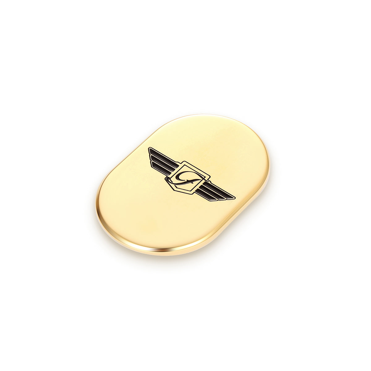Harley-Davidson Gold FD Logo Blk. Antenna Cover
