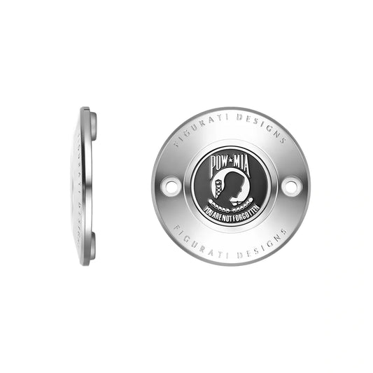Harley-Davidson Stainless-Steel POW MIA M8 Timing Cover