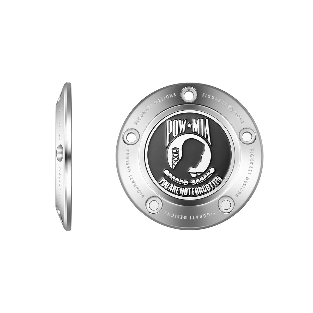 Cubierta de sincronización POW MIA Twin Cam de acero inoxidable Harley-Davidson