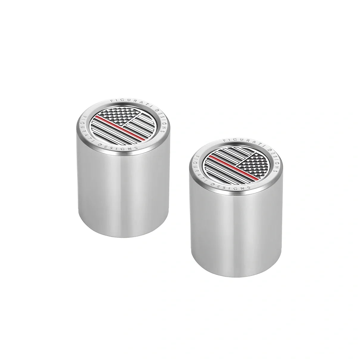 Harley-Davidson Stainless-Steel Red Line American Flag Docking Covers