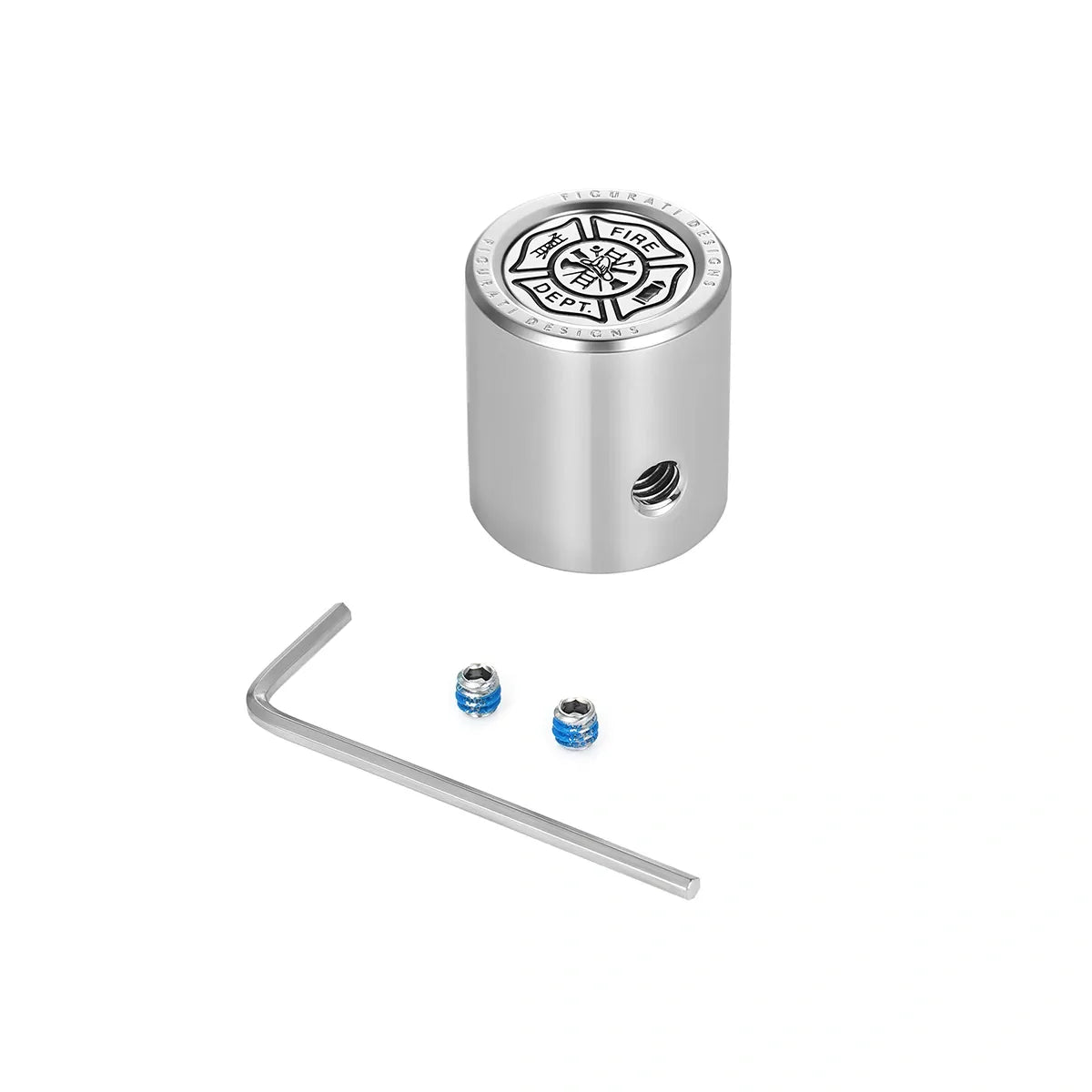 Heel Toe Shifter Cover - Stainless-Steel Maltese Cross - FIRE