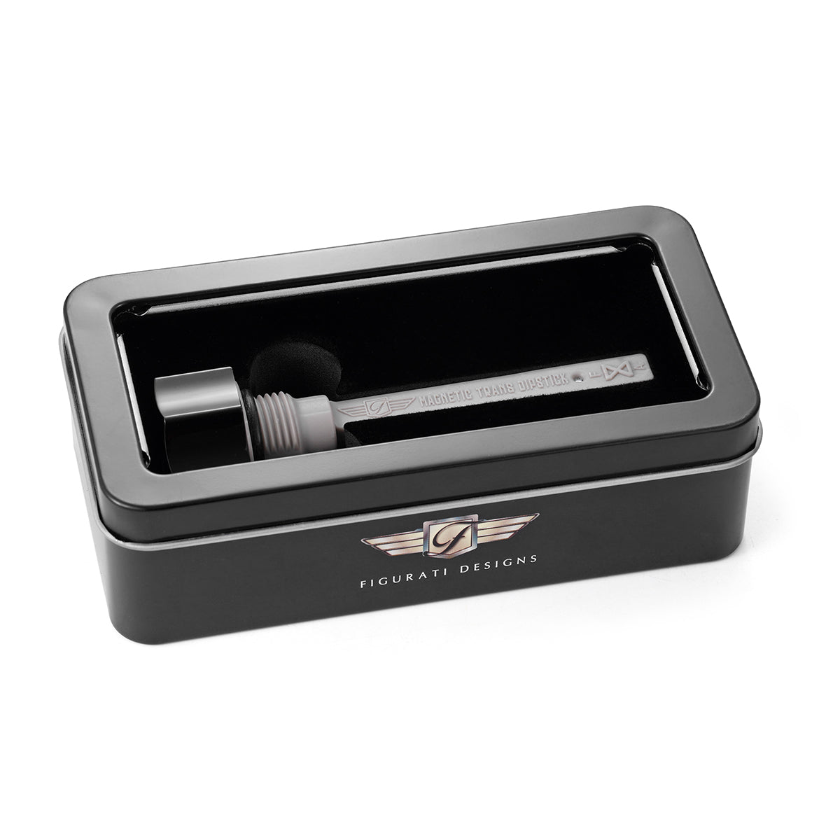 Magnetic Transmission Dipstick for Harley-Davidson M8 (2017-2025) - Curved Black