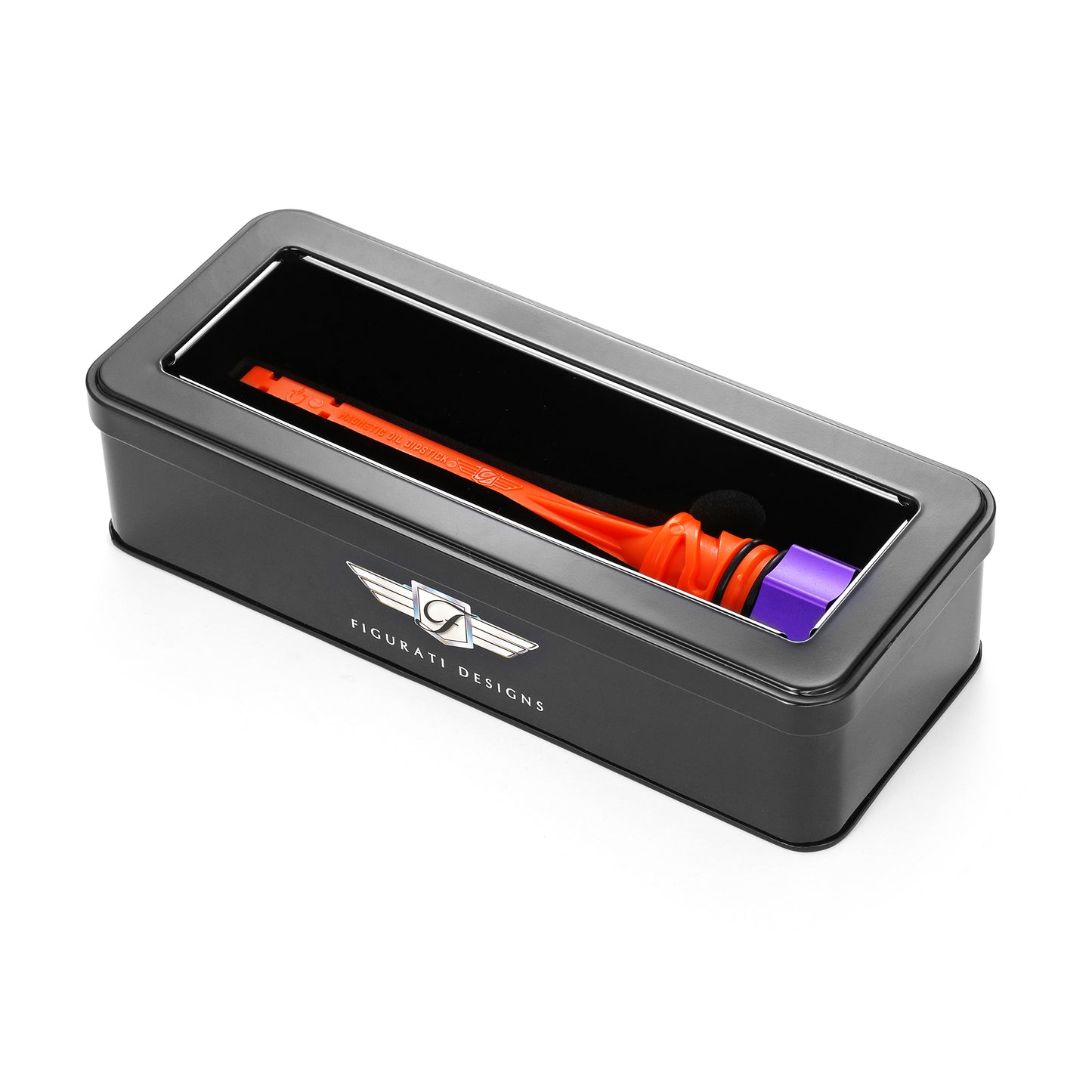 Performance Magnetic Dipstick for Harley-Davidson M8 Softail (2018-2025) - Curved Purple