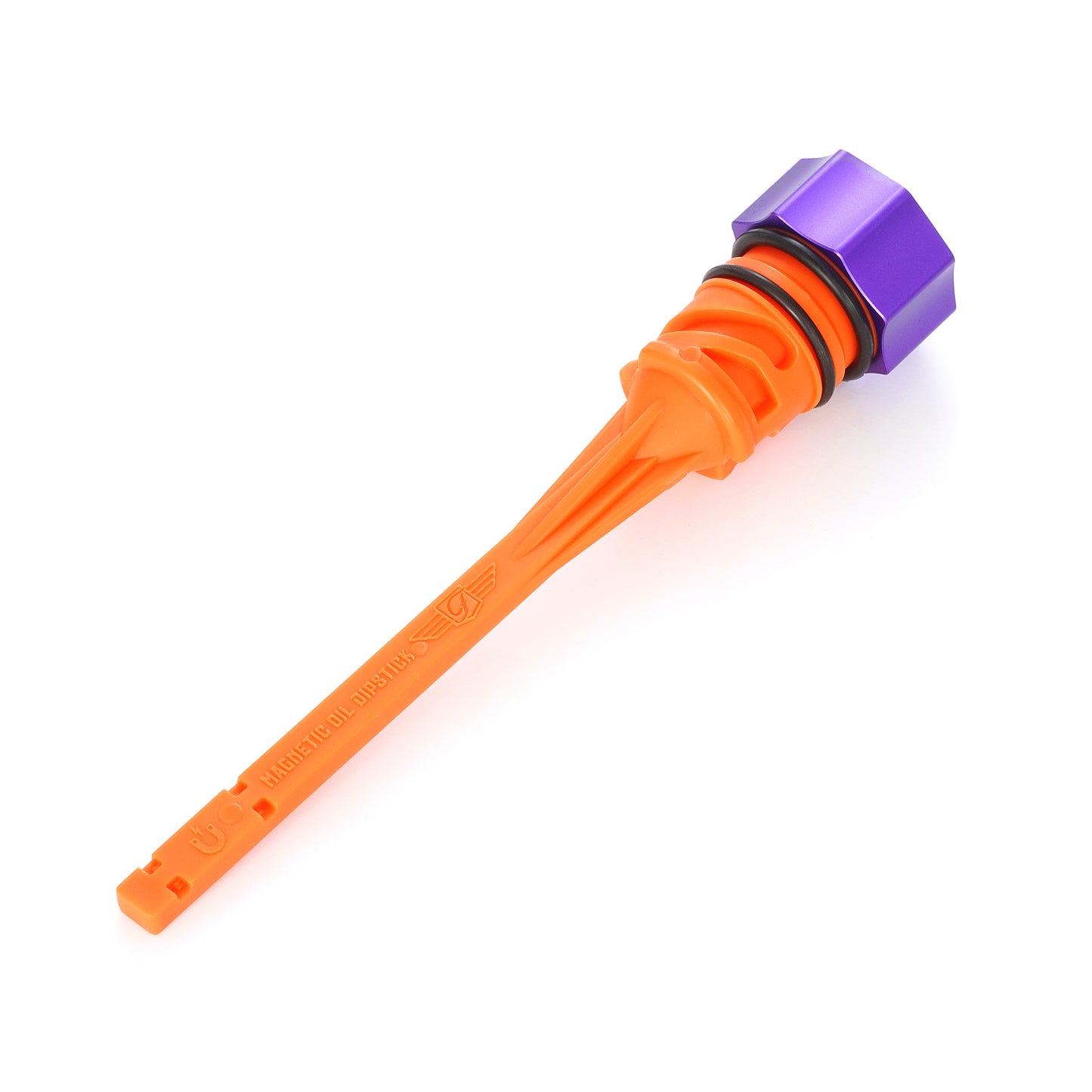 Performance Magnetic Dipstick for Harley-Davidson M8 Softail (2018-2025) - Curved Purple