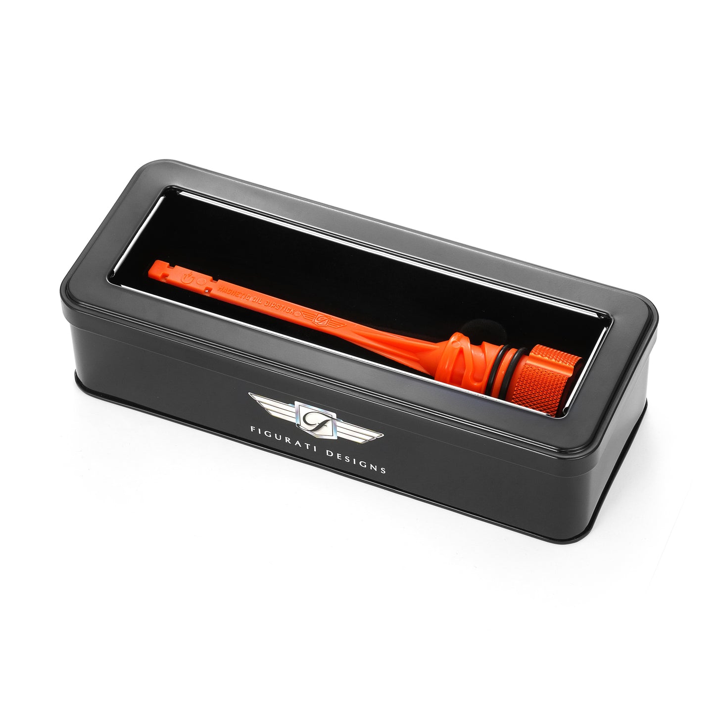 Performance Magnetic Dipstick for Harley-Davidson M8 Softail (2018-2025) - Knurled Orange