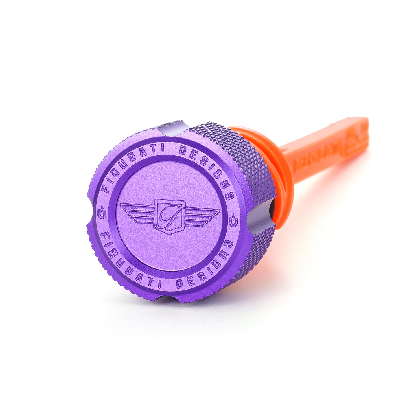 Performance Magnetic Dipstick for Harley-Davidson M8 Softail (2018-2025) - Knurled Purple