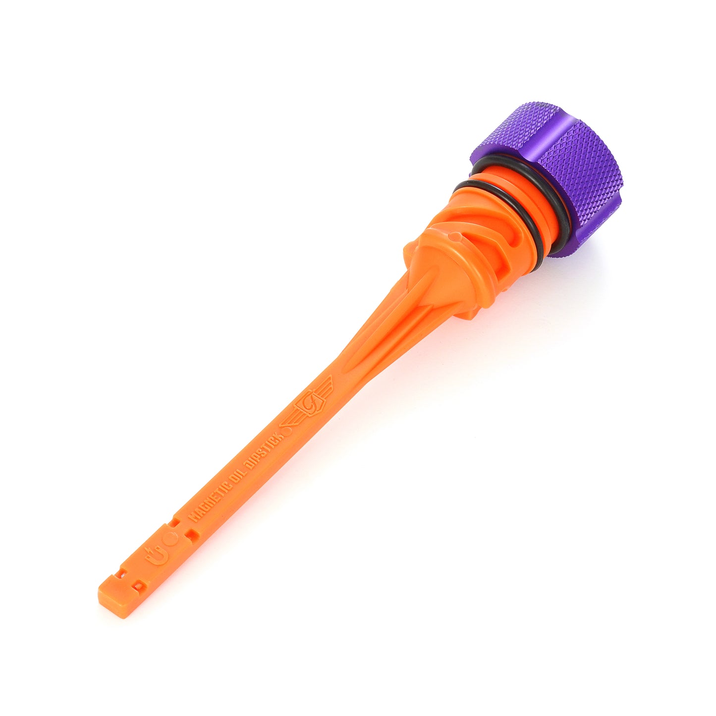 Performance Magnetic Dipstick for Harley-Davidson M8 Softail (2018-2025) - Knurled Purple