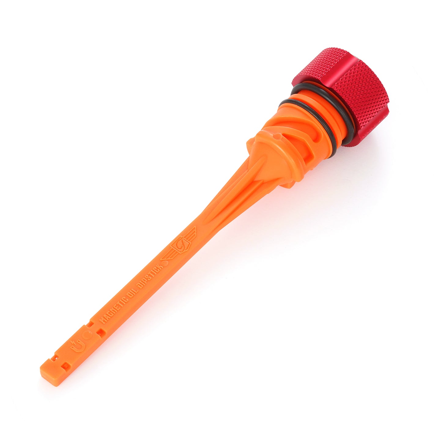 Performance Magnetic Dipstick for Harley-Davidson M8 Softail (2018-2025) - Knurled Red