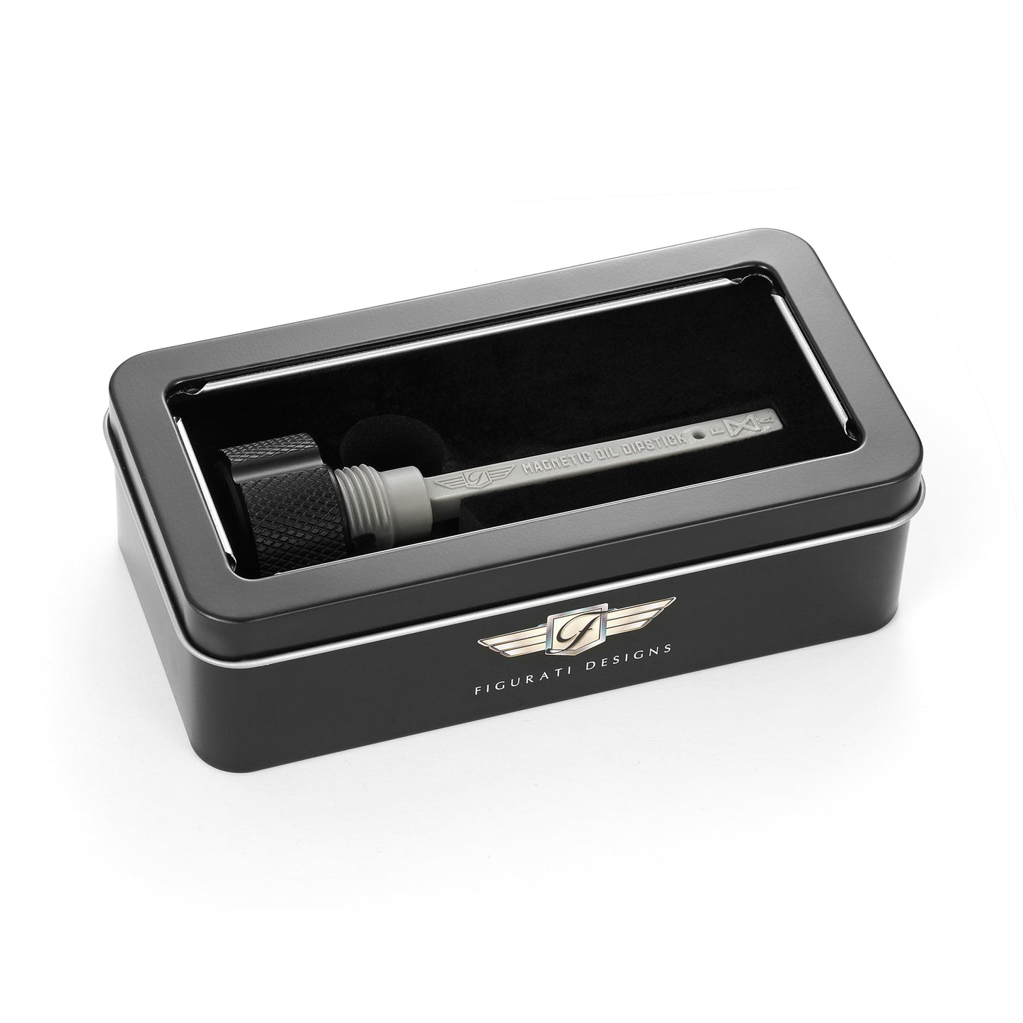 Performance Magnetic Transmission Dipstick for Harley-Davidson M8 (2017-2025) - Knurled Black