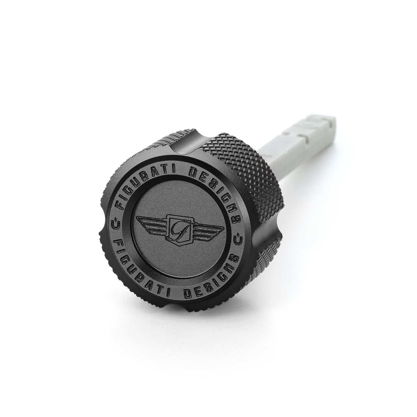 Performance Magnetic Transmission Dipstick for Harley-Davidson M8 (2017-2025) - Knurled Black