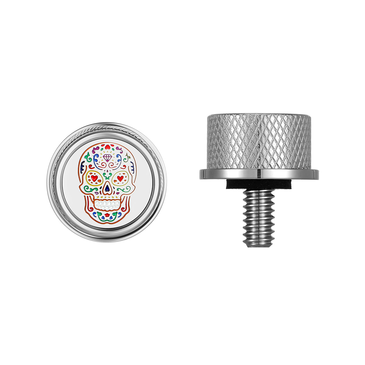 Custom Stainless-Steel Sugar Skull Seat Screw