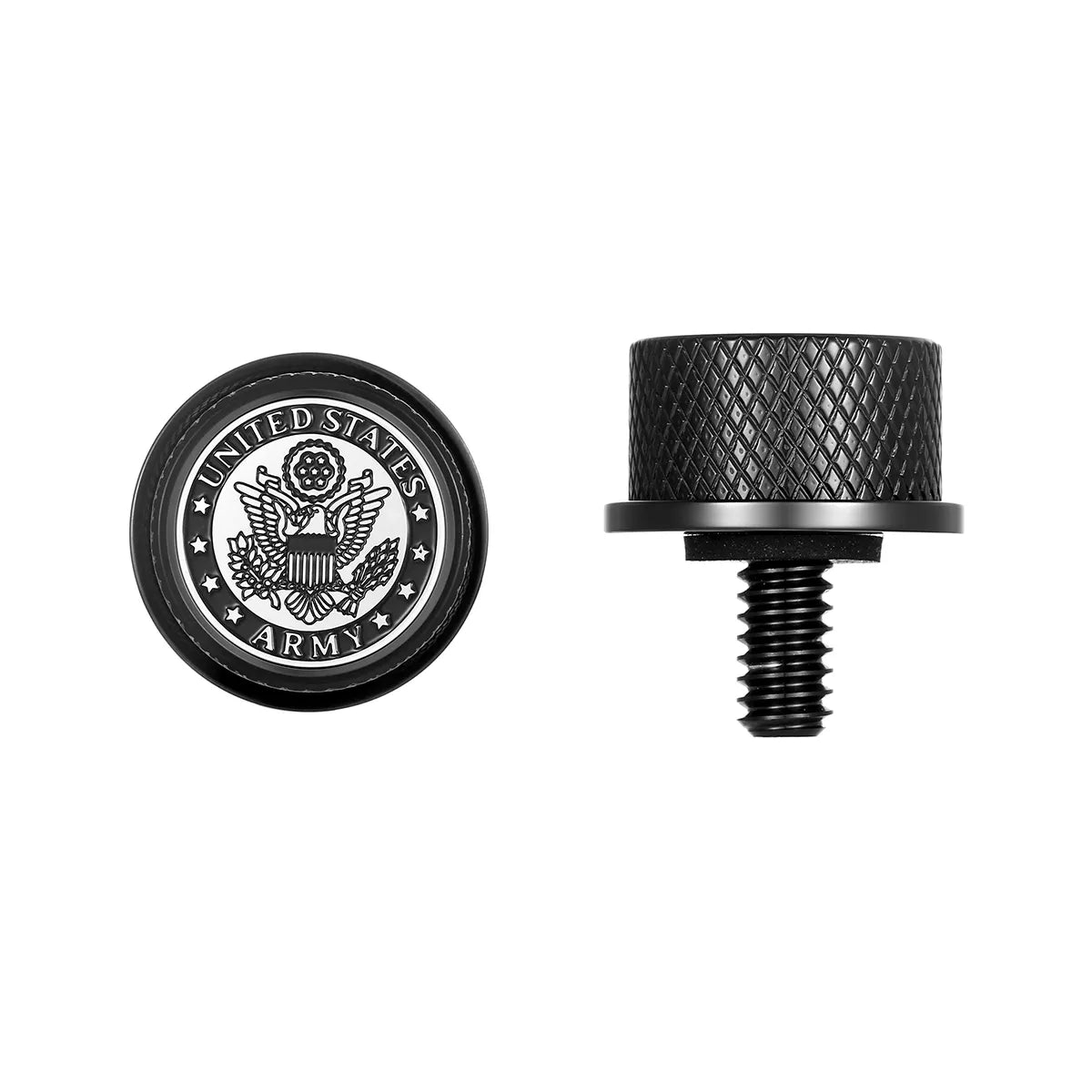 Custom Stainless-Steel in Black US Army Seat Screw