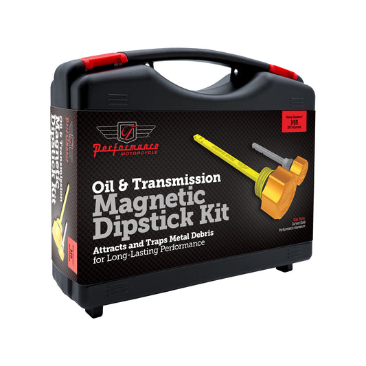 Performance Magnetic Dipstick Kit for Harley-Davidson M8 (2017-2026) - Curved Gold