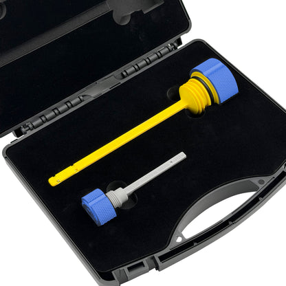 Performance Magnetic Dipstick Kit for Harley-Davidson M8 (2017-2026) - Knurled Blue