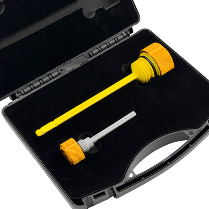Performance Magnetic Dipstick Kit for Harley-Davidson M8 (2017-2026) - Knurled Gold