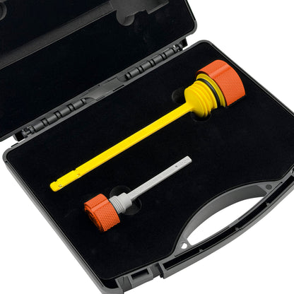 Performance Magnetic Dipstick Kit for Harley-Davidson M8 (2017-2026) - Knurled Orange