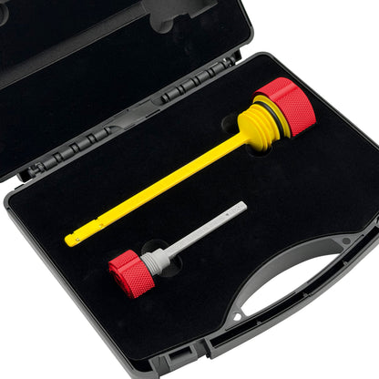 Performance Magnetic Dipstick Kit for Harley-Davidson M8 (2017-2026) - Knurled Red