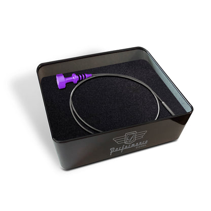 Performance Magnetic Engine Oil Dipstick for RAM 6.7L Cummins Turbo Diesel I6 - Curved Purple