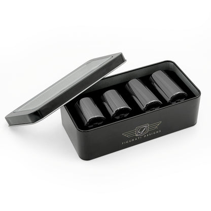 Figurati Designs Docking Cover Set for Harley-Davidson - Stainless-Steel Black