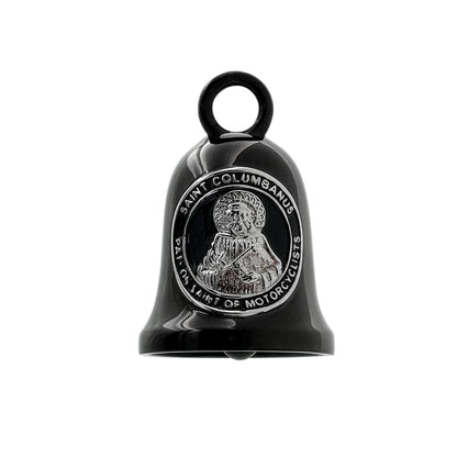 Guardian Bell with Hardware - Patron Saint of Motorcyclist - Black
