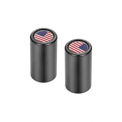 Harley-Davidson Stainless-Steel Black Red White & Blue American Flag Docking Covers