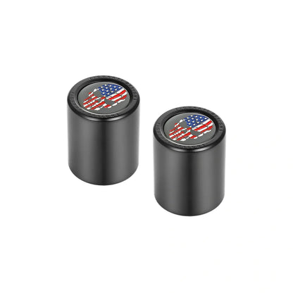 Harley-Davidson Stainless-Steel in Black Red White and Blue American Flag Skull Docking Hardware