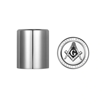 Harley-Davidson Stainless-Steel Masonic Emblem Docking Hardware