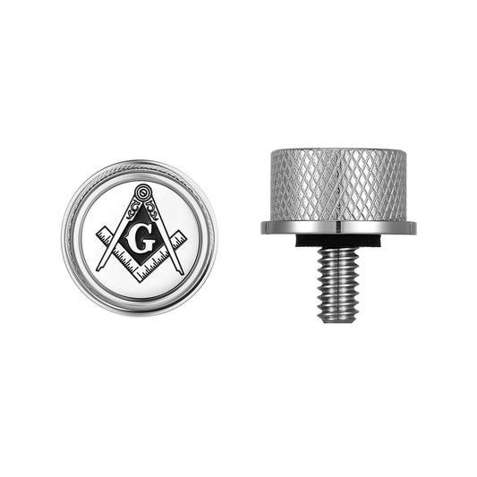 Custom Stainless-Steel Masonic Emblem Seat Screw