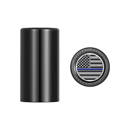 Harley-Davidson Stainless-Steel Black Blue Line American Flag Docking Covers