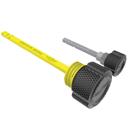 Performance Magnetic Dipstick Kit for Harley-Davidson M8 (2017-2025) - Knurled Black