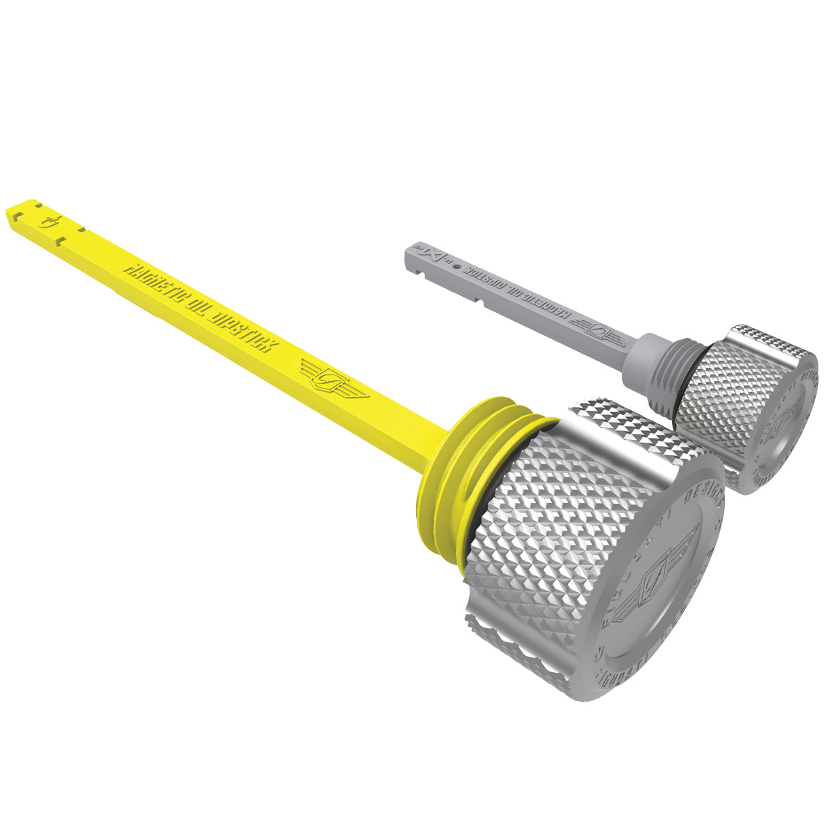 Performance Magnetic Dipstick Kit for Harley-Davidson M8 (2017-2025) - Knurled Silver