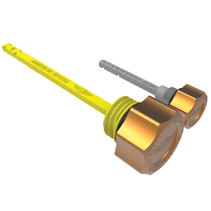 Performance Magnetic Dipstick Kit for Harley-Davidson M8 (2017-2025) - Curved Gold