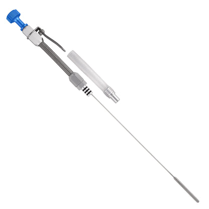 Performance Magnetic Engine Oil Dipstick and Tube for Chevrolet 262-400 Small Block - Knurled Blue