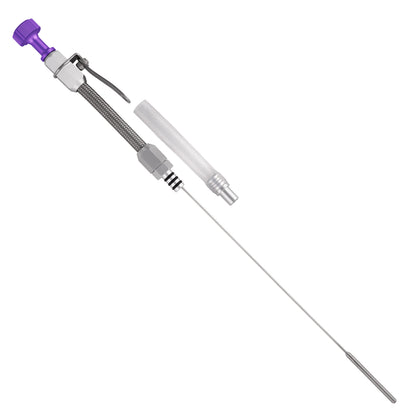Performance Magnetic Engine Oil Dipstick and Tube for Chevrolet 262-400 Small Block - Knurled Purple