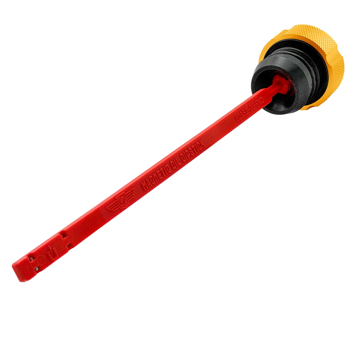 Performance Magnetic Dipstick for Harley-Davidson Dyna (1999-2005) - Knurled Gold